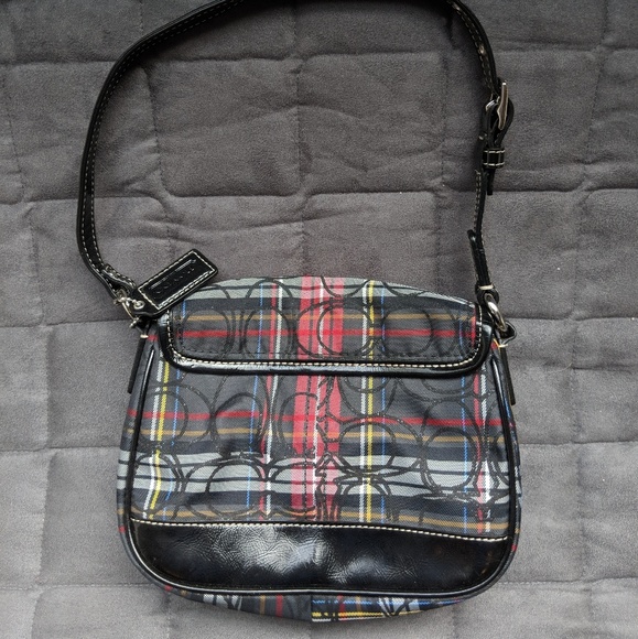 plaid coach handbag